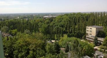 Pożar w okolicach budynku dawnego LOK-u